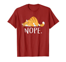Ladda upp bild till gallerivisning, Funny Lazy Cat T-Shirt For Men Women Nope Not Today 924011