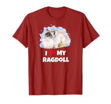 Ladda upp bild till gallerivisning, Funny shirts V-neck Tank top Hoodie sweatshirt usa uk au ca gifts for I Love My Ragdoll Cat T-Shirt 2919987