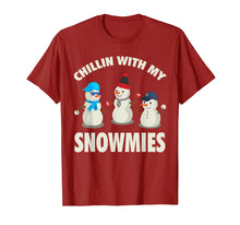 Ladda upp bild till gallerivisning, Funny shirts V-neck Tank top Hoodie sweatshirt usa uk au ca gifts for Chillin With My Snowmies Shirt - Funny Christmas Snowman Tee 2459156