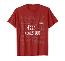 Ladda upp bild till gallerivisning, Funny shirts V-neck Tank top Hoodie sweatshirt usa uk au ca gifts for Fifteen Years Old Math Shirt 15th Birthday Square Root 225 1344096