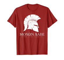 Ladda upp bild till gallerivisning, Spartan Helmet Molon Labe T-Shirt Gun Rights Tee