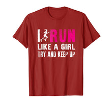 Ladda upp bild till gallerivisning, Funny shirts V-neck Tank top Hoodie sweatshirt usa uk au ca gifts for I Run Like A Girl Try And Keep Up Ladies Gift Runner T-Shirt 1911690