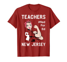 Ladda upp bild till gallerivisning, Funny shirts V-neck Tank top Hoodie sweatshirt usa uk au ca gifts for New Jersey Teacher Protest Red For Ed T Shirt Gift 3928337