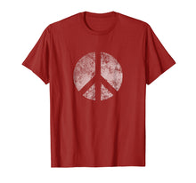 Ladda upp bild till gallerivisning, Funny shirts V-neck Tank top Hoodie sweatshirt usa uk au ca gifts for Peace Symbol Retro Inverse Distressed Hippie 1960's T Shirt 1106238