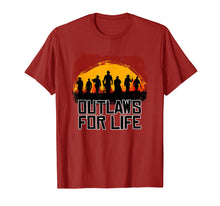 Ladda upp bild till gallerivisning, Funny shirts V-neck Tank top Hoodie sweatshirt usa uk au ca gifts for Outlaws For Life Tshirt Red Sunset Cowboys Redemptions RDR2 1446994