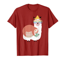 Ladda upp bild till gallerivisning, Funny Sloth Riding llama Alpaca T-Shirt 860113