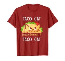 Ladda upp bild till gallerivisning, Funny shirts V-neck Tank top Hoodie sweatshirt usa uk au ca gifts for Taco Cat Spelled Backwards Is Taco Cat: Cute Cat Pun T-Shirt 231387