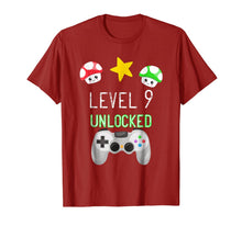 Ladda upp bild till gallerivisning, Level 9 Unlocked Gamer Shirt, Nine year old Birthday T-Shirt 520776