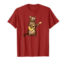 Ladda upp bild till gallerivisning, Funny shirts V-neck Tank top Hoodie sweatshirt usa uk au ca gifts for Cat gifts for cat lovers funny playing ukulele T shirt 1870151