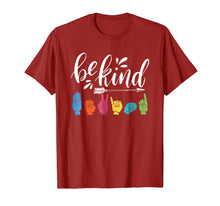 Ladda upp bild till gallerivisning, Funny shirts V-neck Tank top Hoodie sweatshirt usa uk au ca gifts for Be Kind ASL Alphabet American Sign Language Hippie T-Shirt 1408183