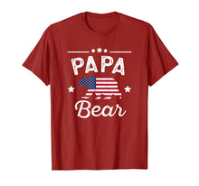 Ladda upp bild till gallerivisning, Papa Bear Patriotic Flag Matching 4th Of July T-shirt 711968