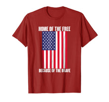 Ladda upp bild till gallerivisning, Funny shirts V-neck Tank top Hoodie sweatshirt usa uk au ca gifts for Home Of The Free Because Of The Brave: American Flag T Shirt 3998382