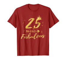 Ladda upp bild till gallerivisning, Funny shirts V-neck Tank top Hoodie sweatshirt usa uk au ca gifts for 25th Birthday Gifts for Women, 25 and Fabulous Party Shirt 2491518
