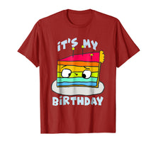 Ladda upp bild till gallerivisning, Funny shirts V-neck Tank top Hoodie sweatshirt usa uk au ca gifts for (Hey!) It's My Birthday Rainbow Cake T-Shirt 253280