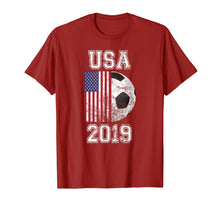 Ladda upp bild till gallerivisning, USA Flag 2019 France - Women's World Soccer Tournament Tee 66725
