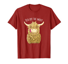 Ladda upp bild till gallerivisning, Funny shirts V-neck Tank top Hoodie sweatshirt usa uk au ca gifts for Cute Cartoon Scottish Highland Cow 'Och Aye' T-Shirt 3292928