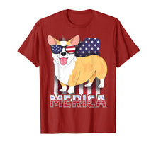 Ladda upp bild till gallerivisning, Funny shirts V-neck Tank top Hoodie sweatshirt usa uk au ca gifts for Corgi Merica T-Shirt for Kids Boys USA Flag 4th of July Dog 4059493