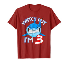 Ladda upp bild till gallerivisning, Funny shirts V-neck Tank top Hoodie sweatshirt usa uk au ca gifts for 3rd Birthday Shark Shirt Funny 3 Years Old Boy Girl Shirt 1271603