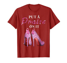 Ladda upp bild till gallerivisning, Put A Praise On It Heel Religious Rhinestone Gift T-shirt 1339455