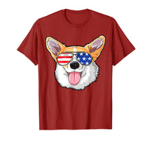 Ladda upp bild till gallerivisning, Funny shirts V-neck Tank top Hoodie sweatshirt usa uk au ca gifts for Corgi American Sunglasses T shirt 4th of July Dog Puppy USA 218074