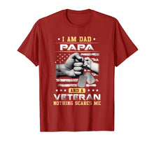 Ladda upp bild till gallerivisning, I'm A Dad Papa Veteran Nothing Scares Me Fathers Day T-Shirt 268076