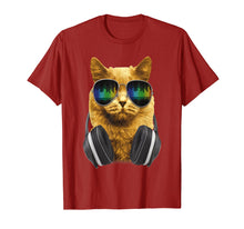 Ladda upp bild till gallerivisning, Funny shirts V-neck Tank top Hoodie sweatshirt usa uk au ca gifts for Cool DJ Cat Kitty with Sunglasses T-Shirt for Cat lovers 3816367