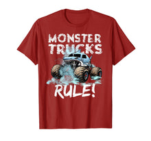 Ladda upp bild till gallerivisning, Funny shirts V-neck Tank top Hoodie sweatshirt usa uk au ca gifts for Monster Trucks Rule Shirt for Boys 224050