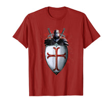 Ladda upp bild till gallerivisning, Funny shirts V-neck Tank top Hoodie sweatshirt usa uk au ca gifts for Knights Templar Flag Helmet Cross Sword Gift Shirt 1021592