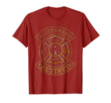 Ladda upp bild till gallerivisning, Retired Firefighter Lieutenant Distressed Tshirt 961845