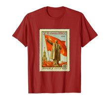 Ladda upp bild till gallerivisning, Funny shirts V-neck Tank top Hoodie sweatshirt usa uk au ca gifts for Vladimir Lenin Monument USSR Cyrillic Postage Stamp T-Shirt 4402605