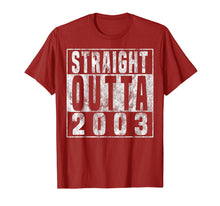 Ladda upp bild till gallerivisning, Funny shirts V-neck Tank top Hoodie sweatshirt usa uk au ca gifts for Straight Outta 2003 16th Birthday Gift T-Shirt 16 years old 2286064