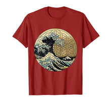 Ladda upp bild till gallerivisning, Funny shirts V-neck Tank top Hoodie sweatshirt usa uk au ca gifts for Flower of life with Kanagawa Japanese The great wave T-shirt 603116