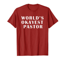 Ladda upp bild till gallerivisning, Mens Worlds Okayest Pastor T-Shirt 270555