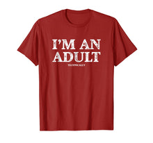 Ladda upp bild till gallerivisning, I'm an Adult Technically T-Shirt Funny 18th Birthday Gift 118118