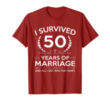 Ladda upp bild till gallerivisning, 50th Wedding Anniversary Gifts Couples Husband Wife 50 Years T-Shirt-439990