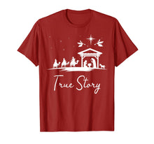 Ladda upp bild till gallerivisning, Funny shirts V-neck Tank top Hoodie sweatshirt usa uk au ca gifts for Christmas Nativity Shirt True Story Nativity Scene Gifts T-Shirt 934574