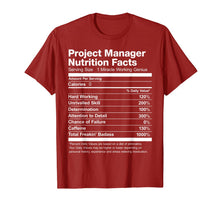Ladda upp bild till gallerivisning, Project Manager Nutrition Facts Name Funny T-Shirt