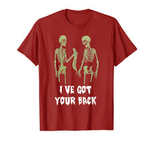 Ladda upp bild till gallerivisning, Funny Halloween I've Got you Back Funny Halloween Skeleton T-Shirt 918659