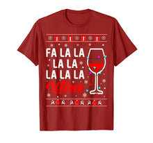 Ladda upp bild till gallerivisning, Funny shirts V-neck Tank top Hoodie sweatshirt usa uk au ca gifts for Fa La La La Wine With Christmas Lights Ugly Sweater T-Shirt 1376669