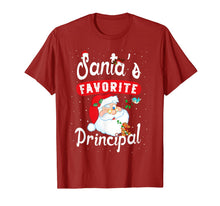 Ladda upp bild till gallerivisning, Santa's Favorite Principal Christmas Funny Teacher School T-Shirt