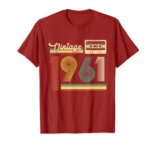 Ladda upp bild till gallerivisning, 59th Birthday Gifts Cassette Vintage 1961 59 Years Old T-Shirt-941376