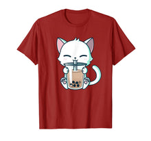 Ladda upp bild till gallerivisning, Boba Cat Drinking Boba Kitten Kawaii Japanese Kitty TShirt T-Shirt851931