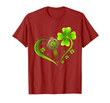 Ladda upp bild till gallerivisning, Green Celtic Cross Heart Shamrock St Patrick's Day Gifts T-Shirt-563685