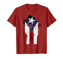 Ladda upp bild till gallerivisning, Puerto Rico Resiste Boricua Flag TShirt Fist T-Shirt 86050