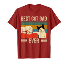 Ladda upp bild till gallerivisning, Mens Vintage Best Cat Dad Ever Bump Fit T-Shirt-308896