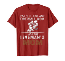 Ladda upp bild till gallerivisning, I'm Not Just Any Football Mom I Am The Lineman's Mom Tshirt 77833