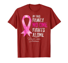 Ladda upp bild till gallerivisning, In This Family No One Fights Alone Breast Cancer Awareness T-Shirt 755234