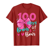 Ladda upp bild till gallerivisning, 100 Days Of Brains Bows 100th Day Of School Gifts Kids Girls T-Shirt-4050266