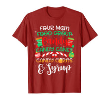 Ladda upp bild till gallerivisning, Four Main Food Groups Elf Buddy Christmas Pajama Xmas Gifts T-Shirt-3112313