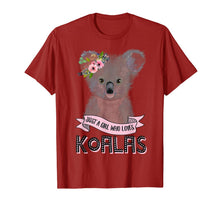 Ladda upp bild till gallerivisning, Just A Girl Who Loves Koalas Koala Bear T-Shirt-240525